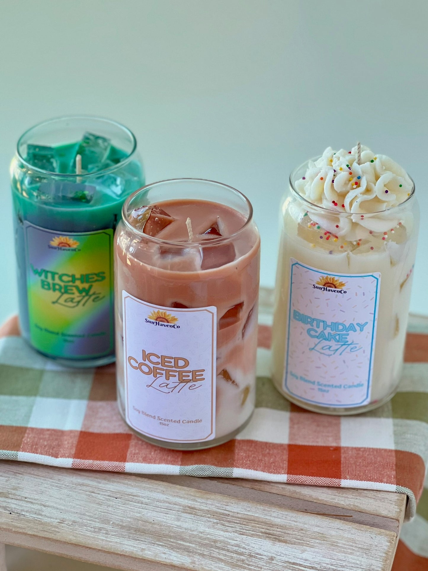 Iced Coffee Candle, Drink Candle, Iced Latte Drink Candle, Soy Wax Candle, Dessert Candle, Natural Soy Candle