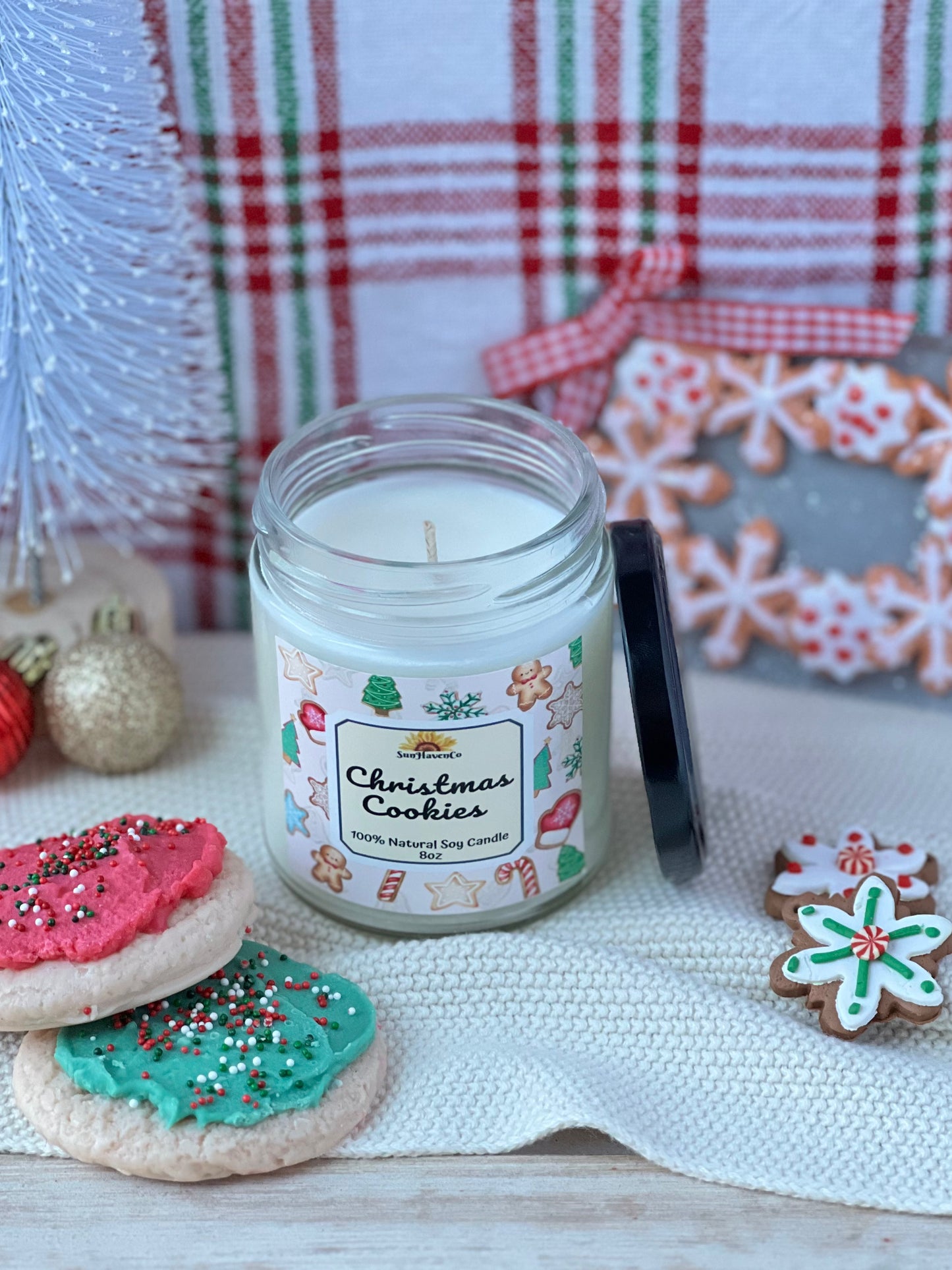 Christmas Cookies Soy Christmas Candle - SunHavenCo