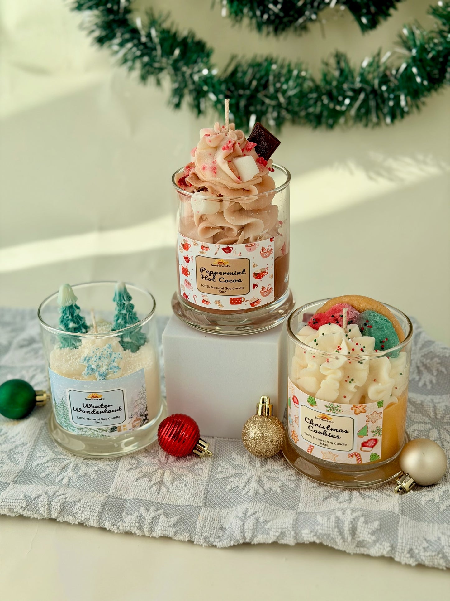 Winter Wonderland Dessert Christmas Candle