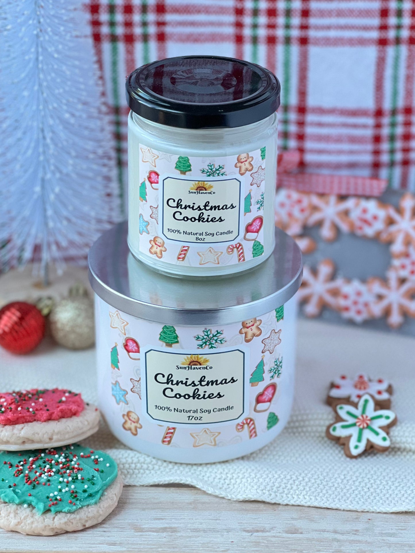 Christmas Cookies Soy Christmas Candle - SunHavenCo