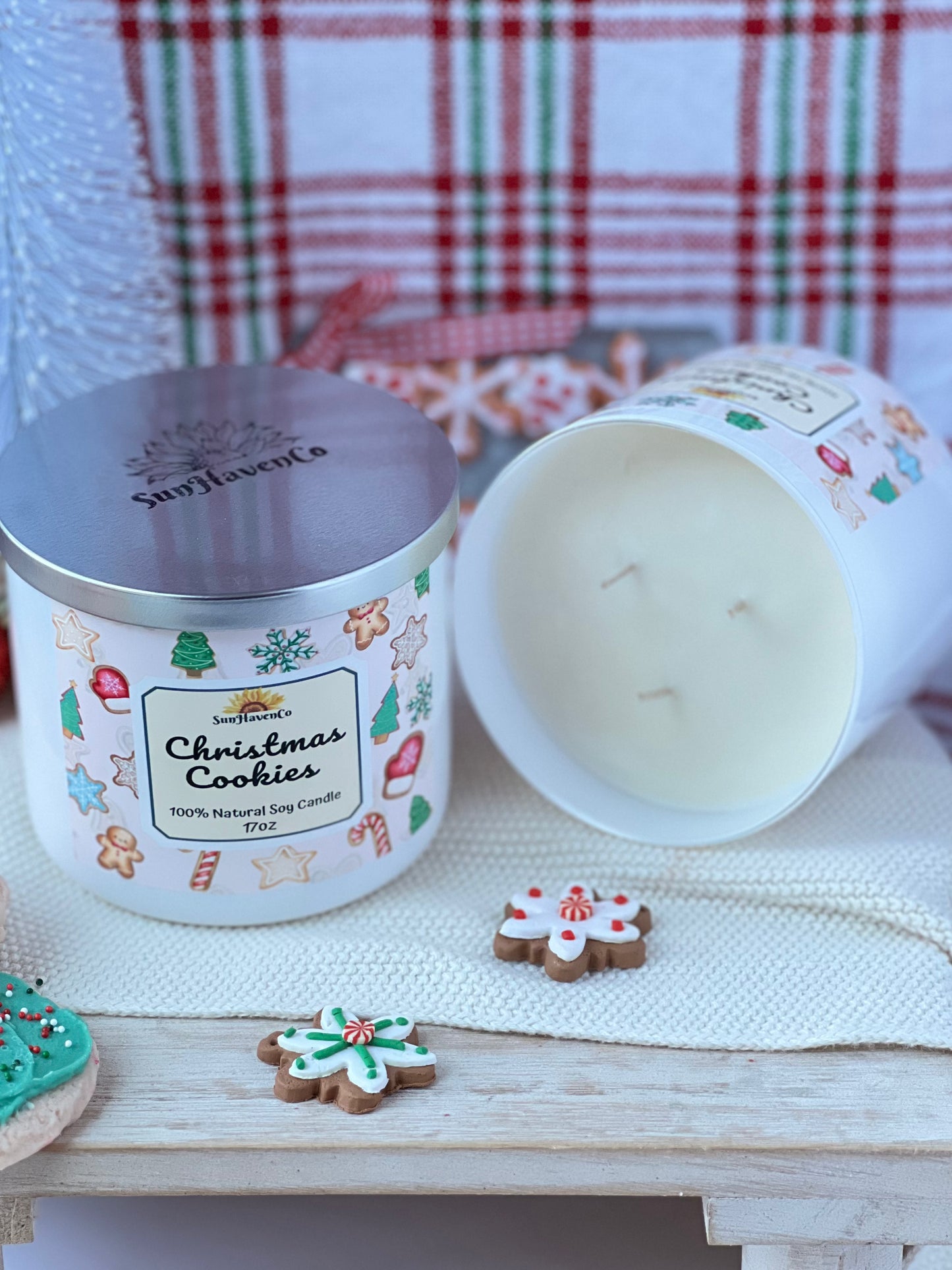Christmas Cookies Soy Christmas Candle - SunHavenCo