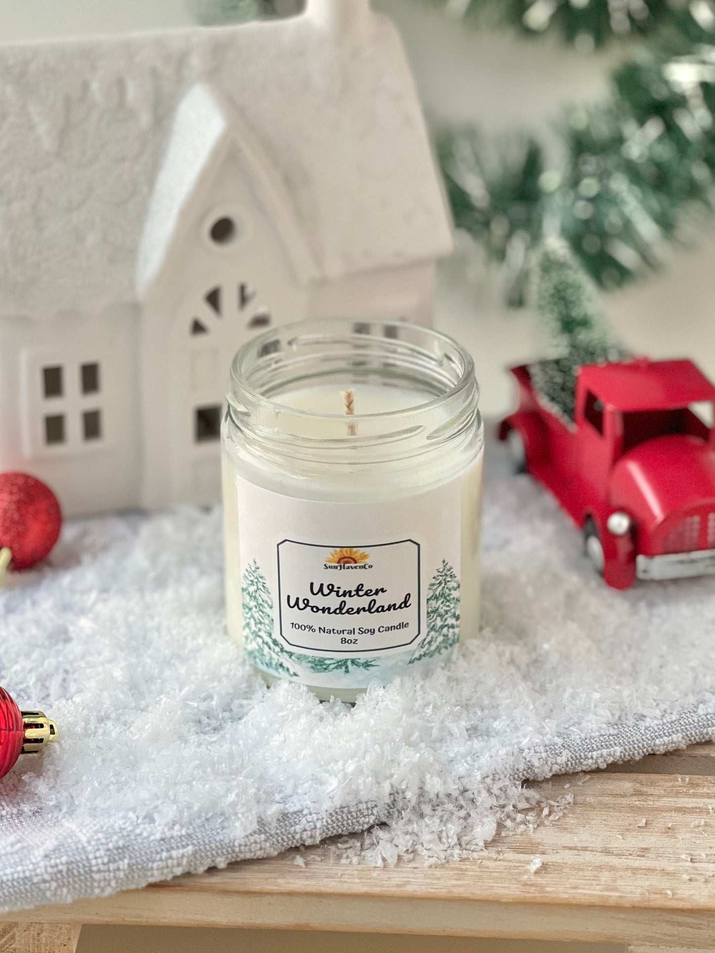 Winter Wonderland Christmas Candle - SunHavenCo