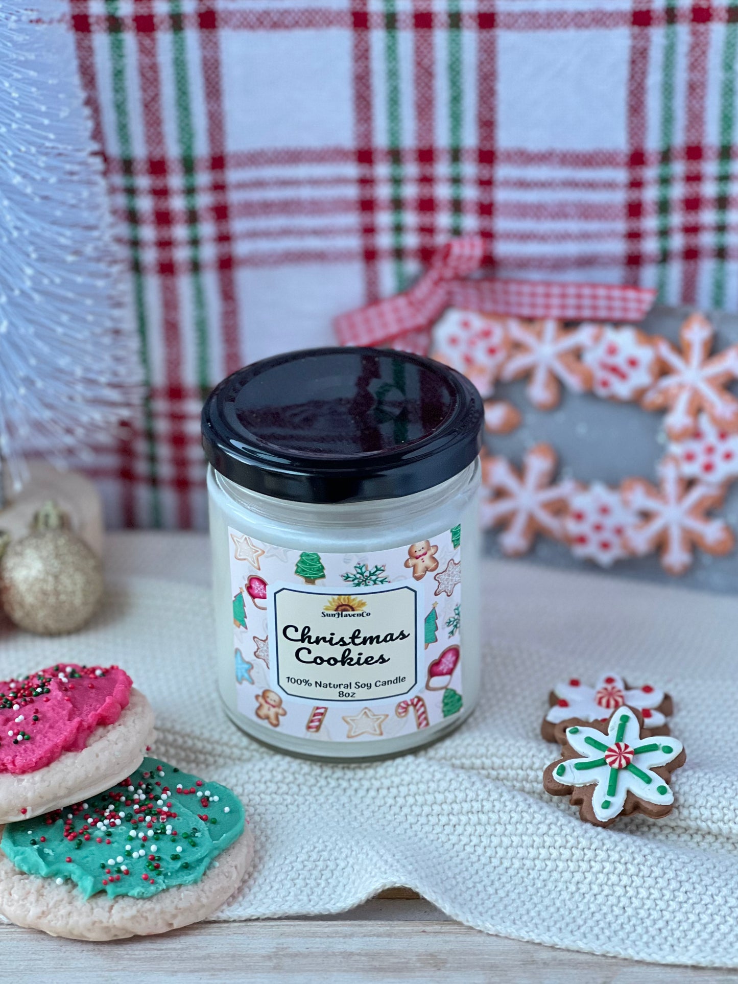 Christmas Cookies Soy Christmas Candle - SunHavenCo
