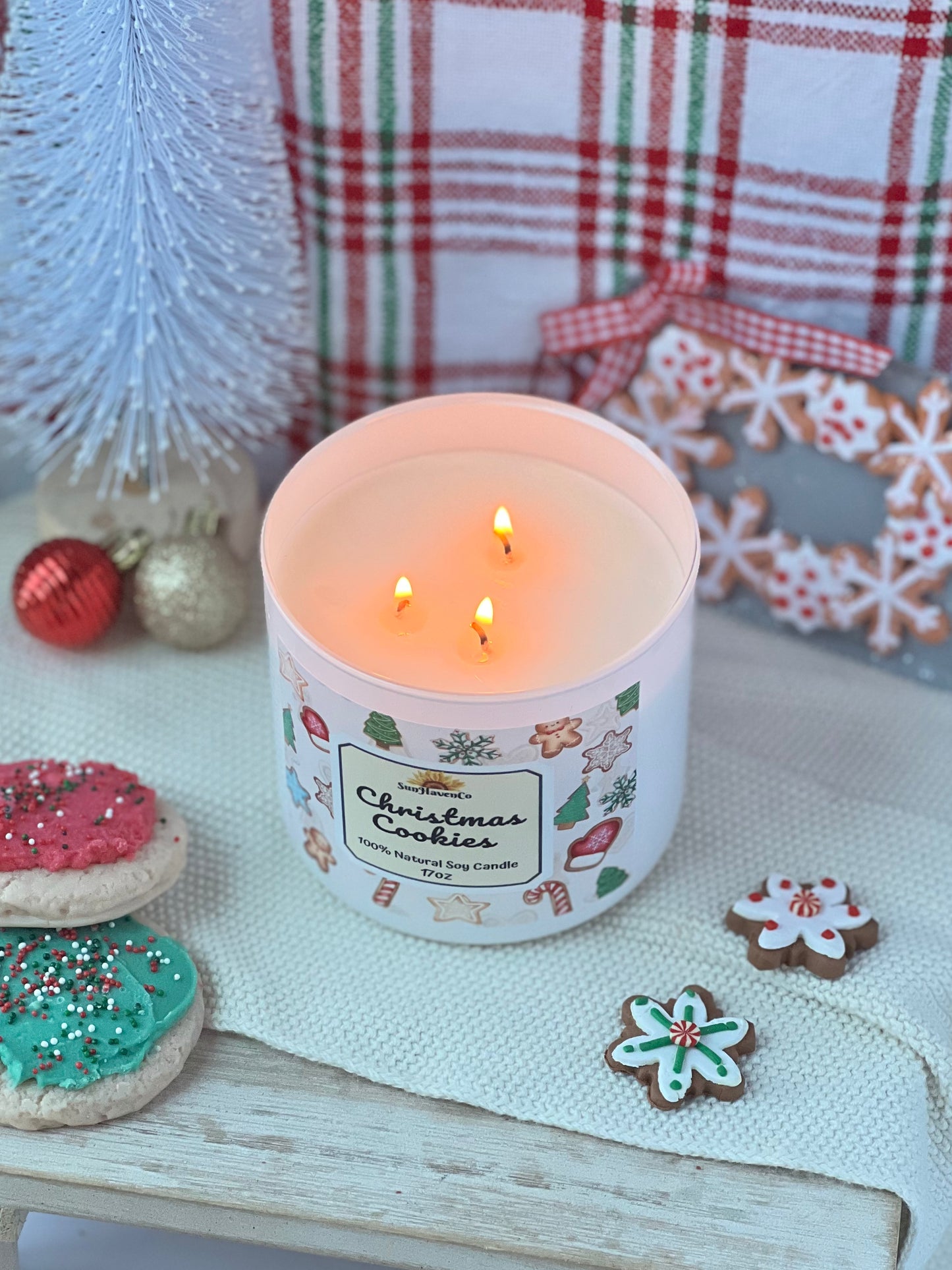 Christmas Cookies Soy Christmas Candle - SunHavenCo