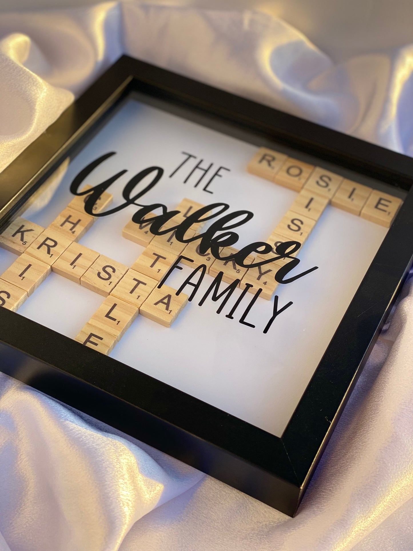 Personalized Scrabble Tile Shadowbox - SunHavenCo