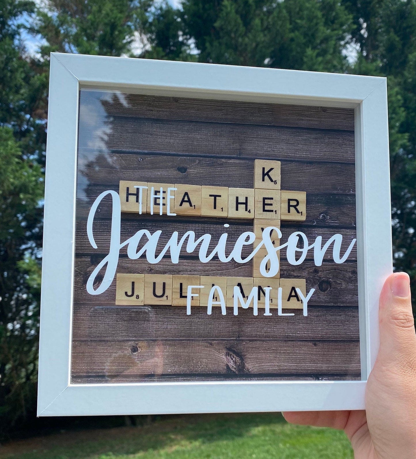Scrabble Tile Shadowbox - SunHavenCo