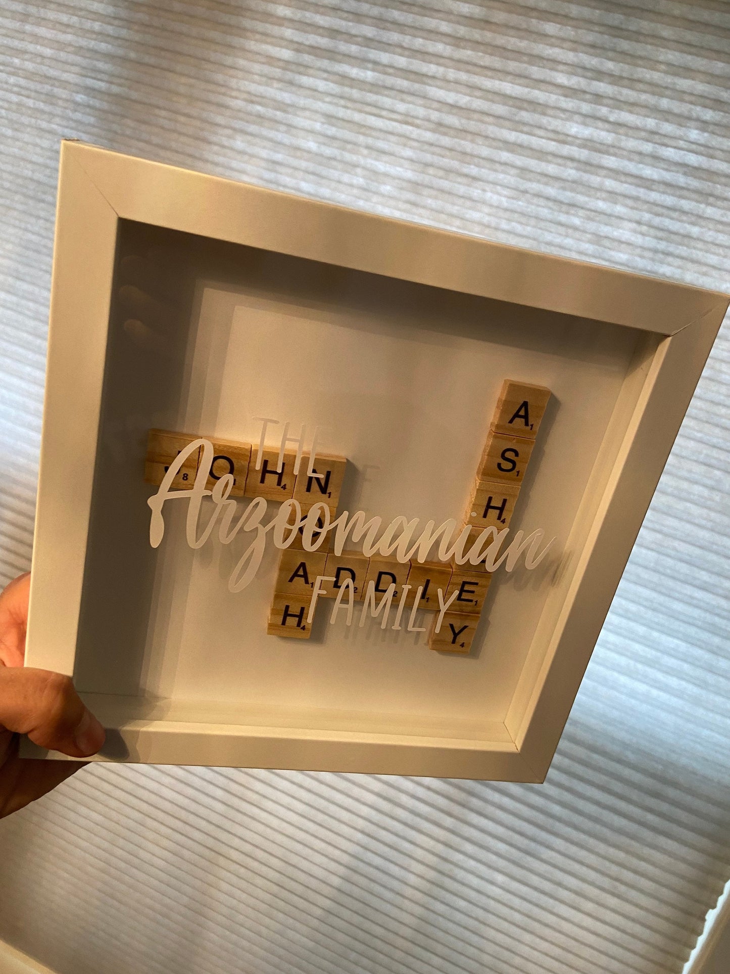 Personalized Scrabble Tile Shadowbox - SunHavenCo
