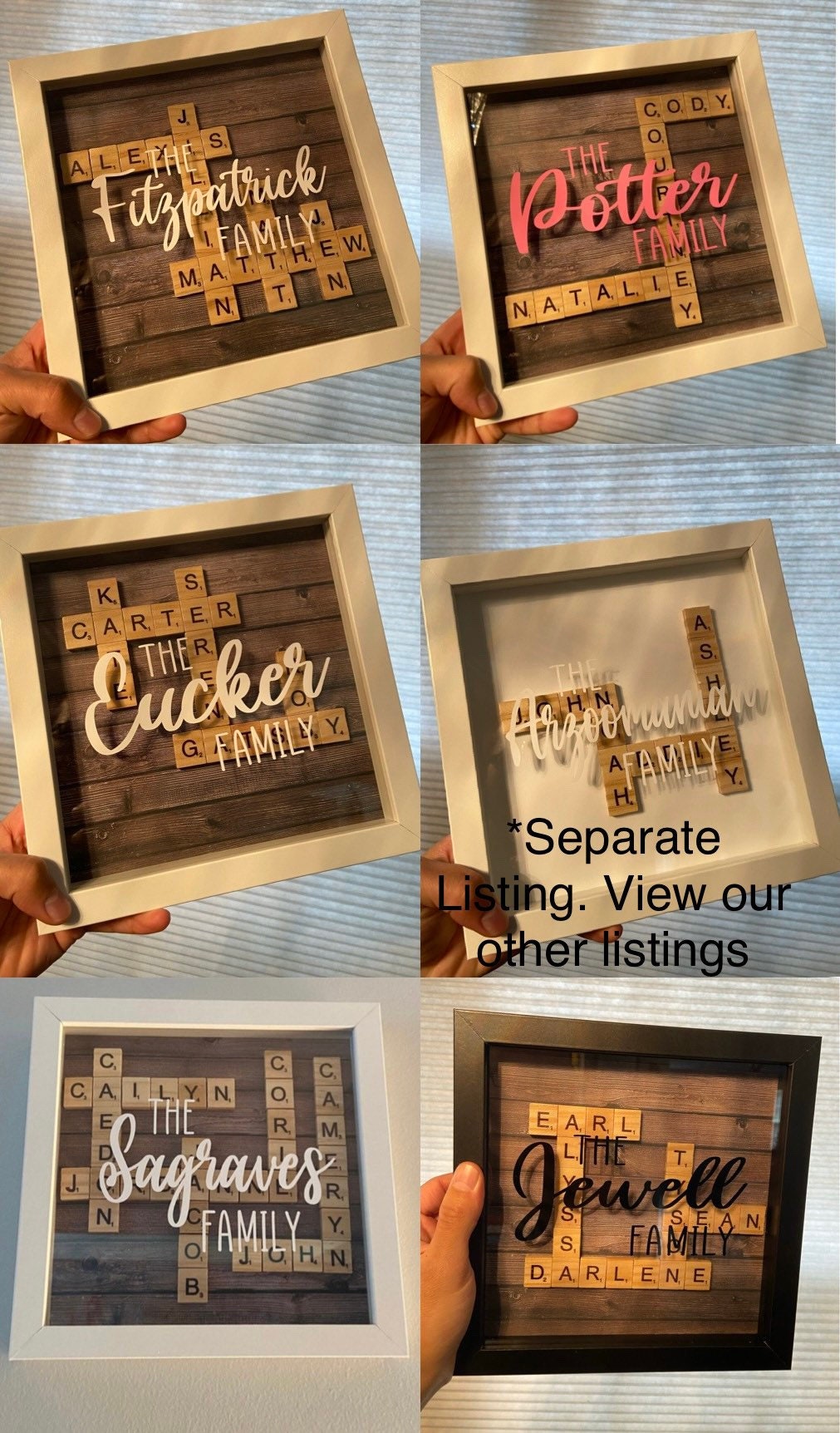 Scrabble Tile Shadowbox - SunHavenCo