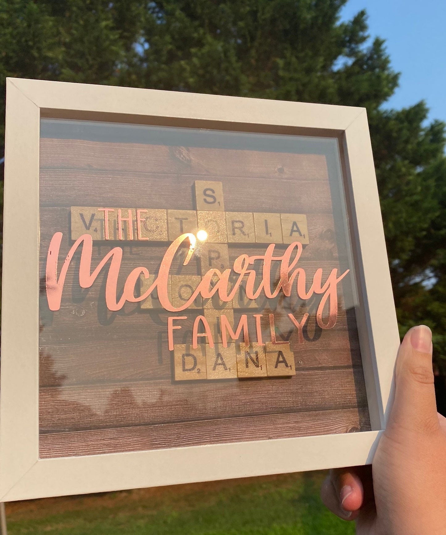 Scrabble Tile Shadowbox - SunHavenCo
