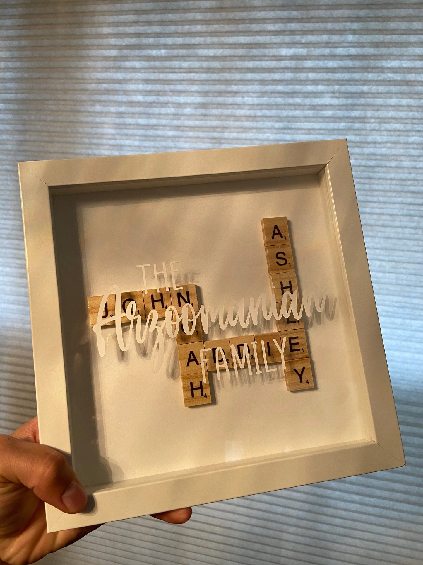 Personalized Scrabble Tile Shadowbox - SunHavenCo