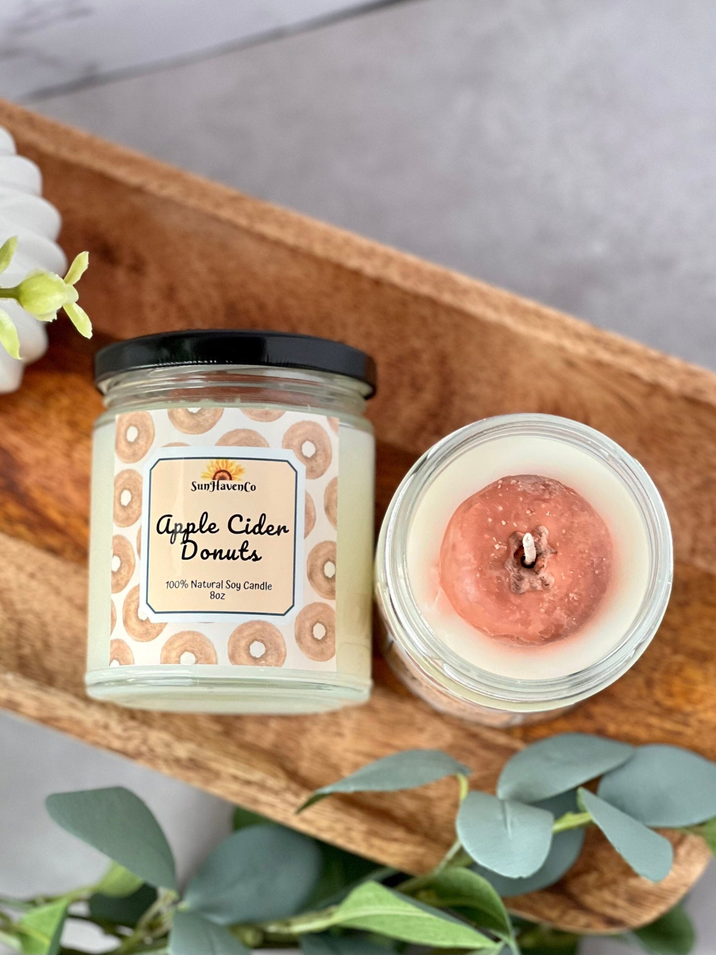 Apple Cider Donuts Soy Wax Candle - SunHavenCo