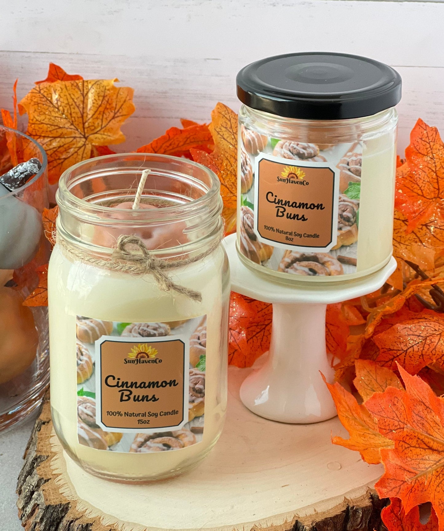 Cinnamon Buns Soy Wax Candle - SunHavenCo