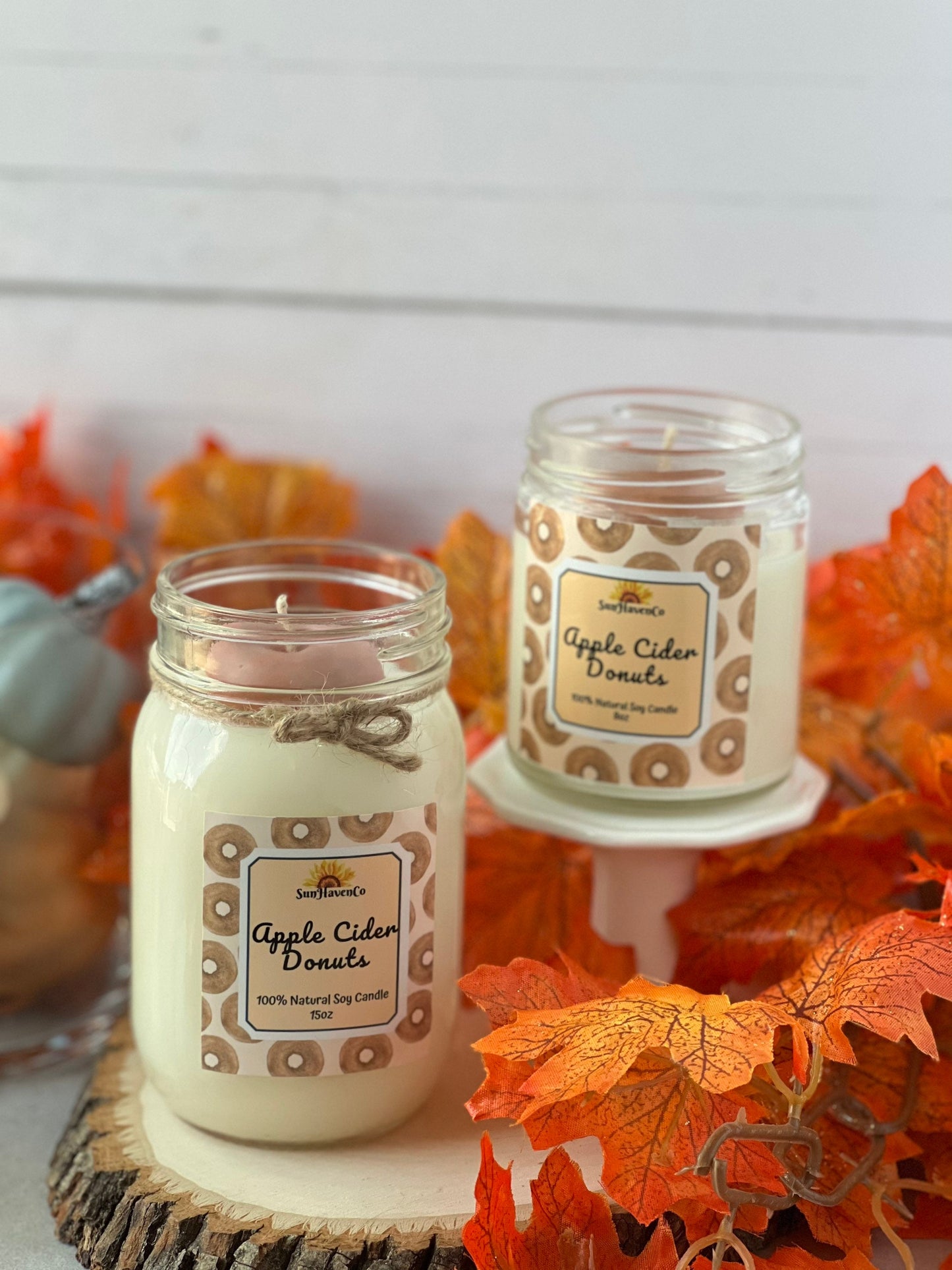Apple Cider Donuts Soy Wax Candle - SunHavenCo