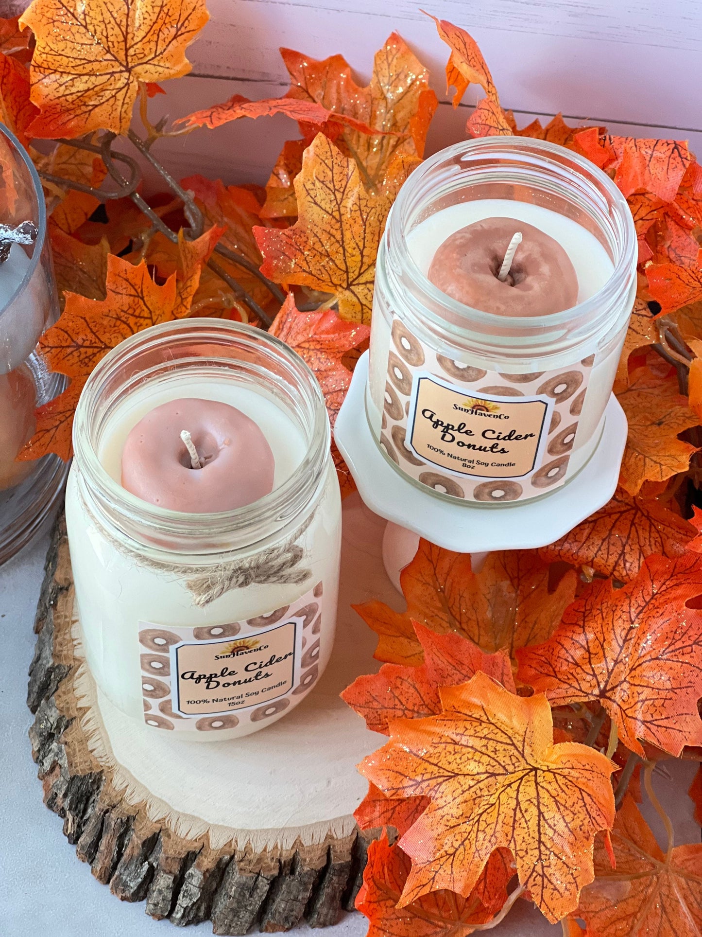 Apple Cider Donuts Soy Wax Candle - SunHavenCo