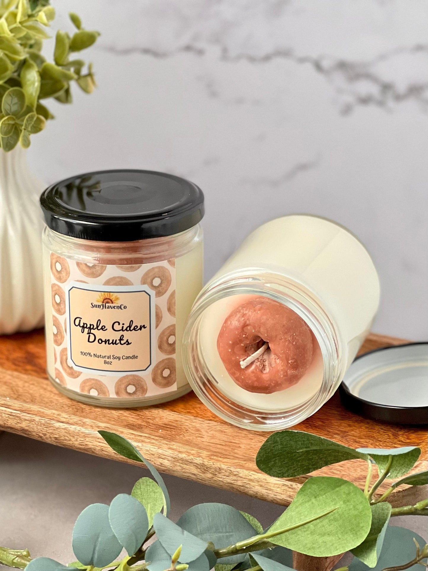 Apple Cider Donuts Soy Wax Candle - SunHavenCo