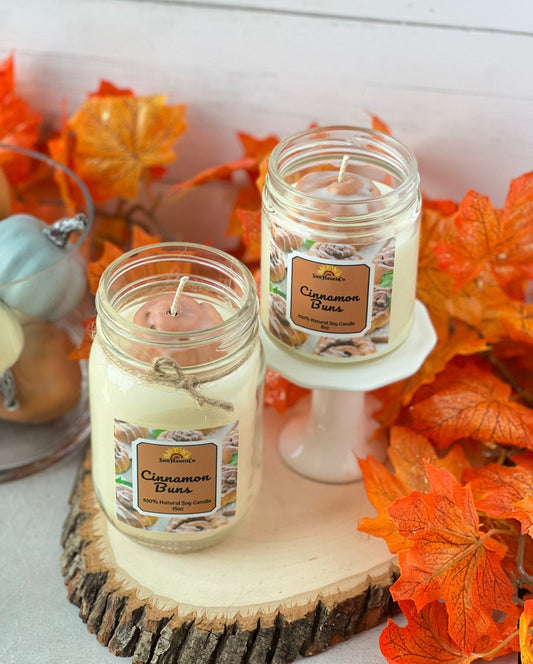 Cinnamon Buns Soy Wax Candle - SunHavenCo