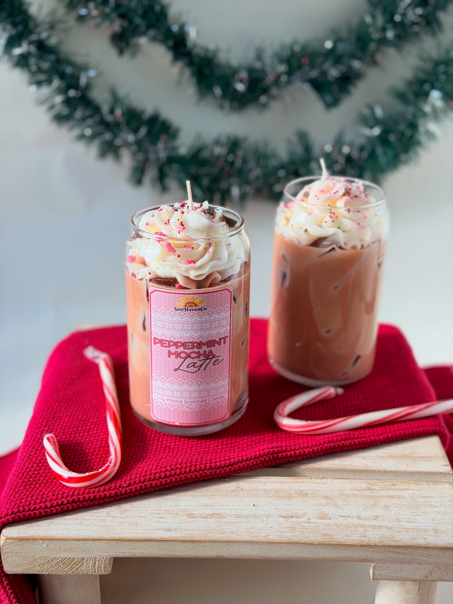 Peppermint Mocha Latte Candle