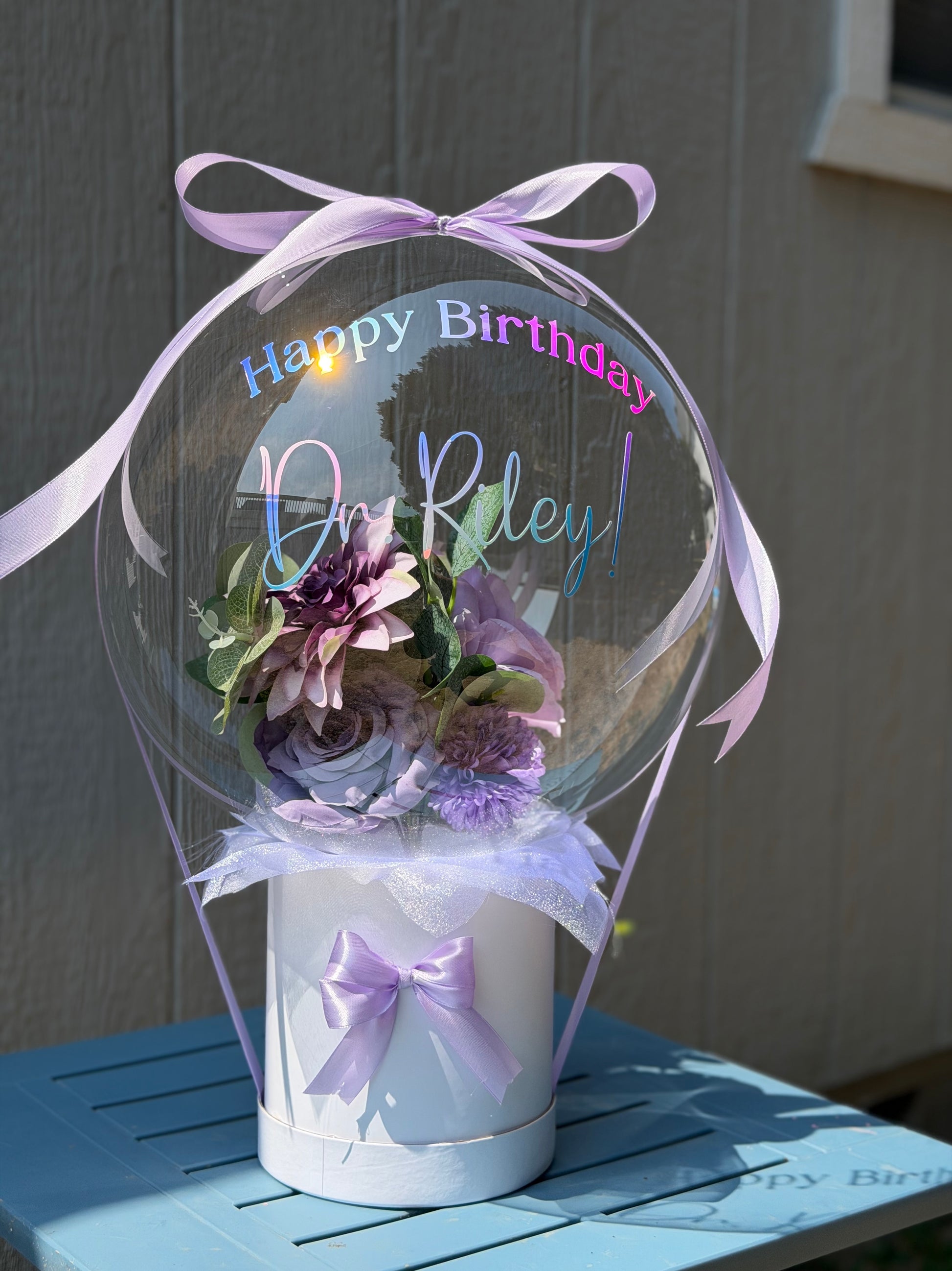 LOCAL DE PICK UP - Personalized Balloon Flower Bouquet. - SunHavenCo
