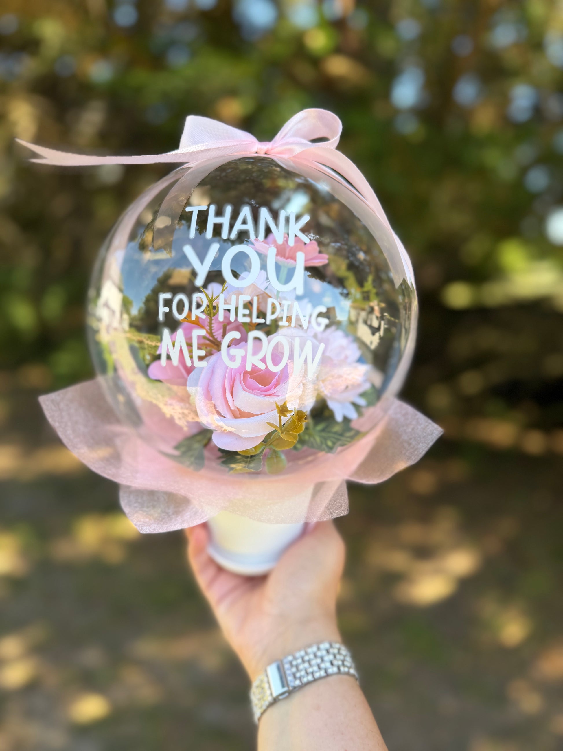 Teacher Appreciation Balloon Flower Bouquet - SunHavenCo