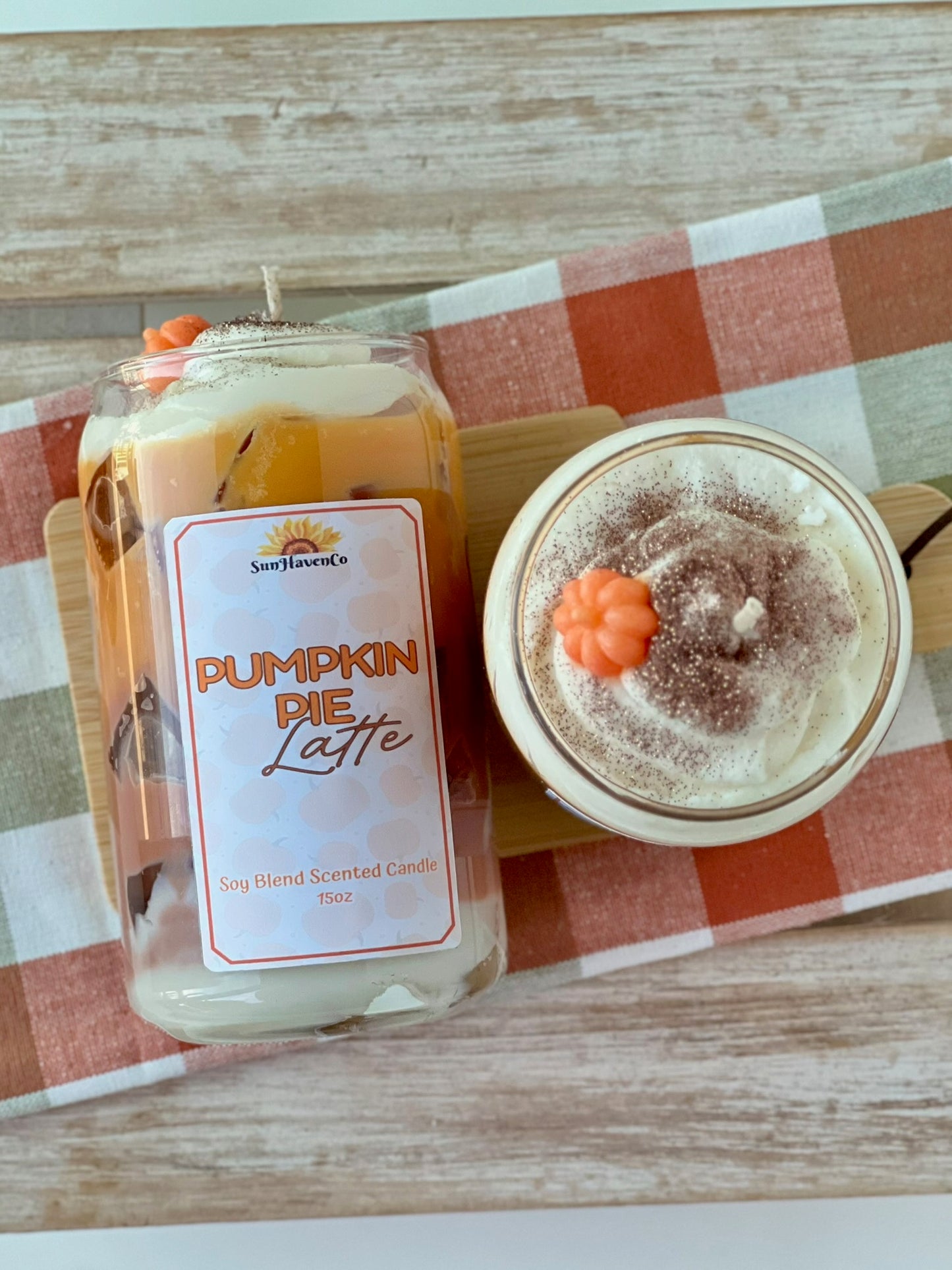 Pumpkin Pie Latte Candle