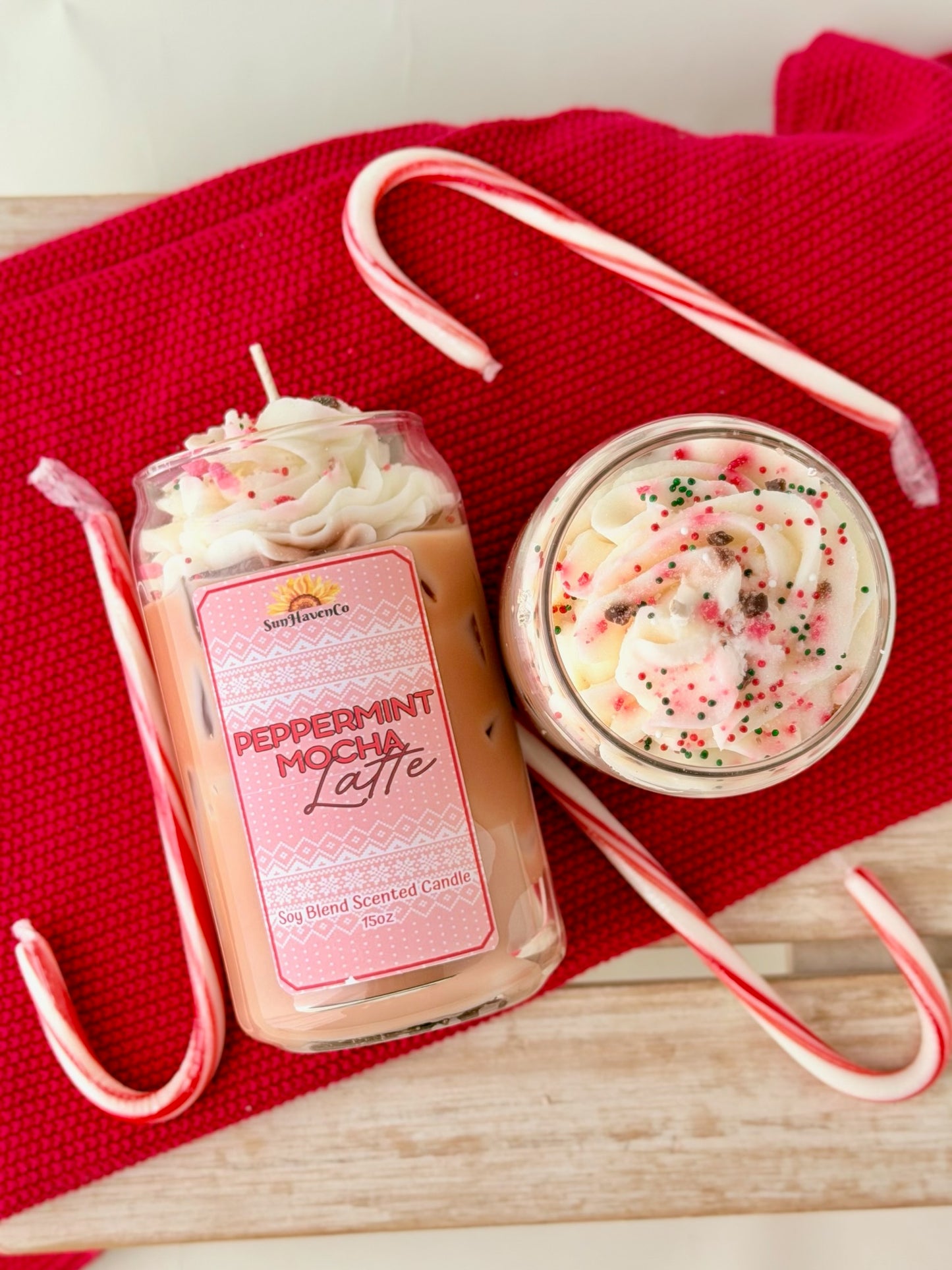Peppermint Mocha Latte Candle