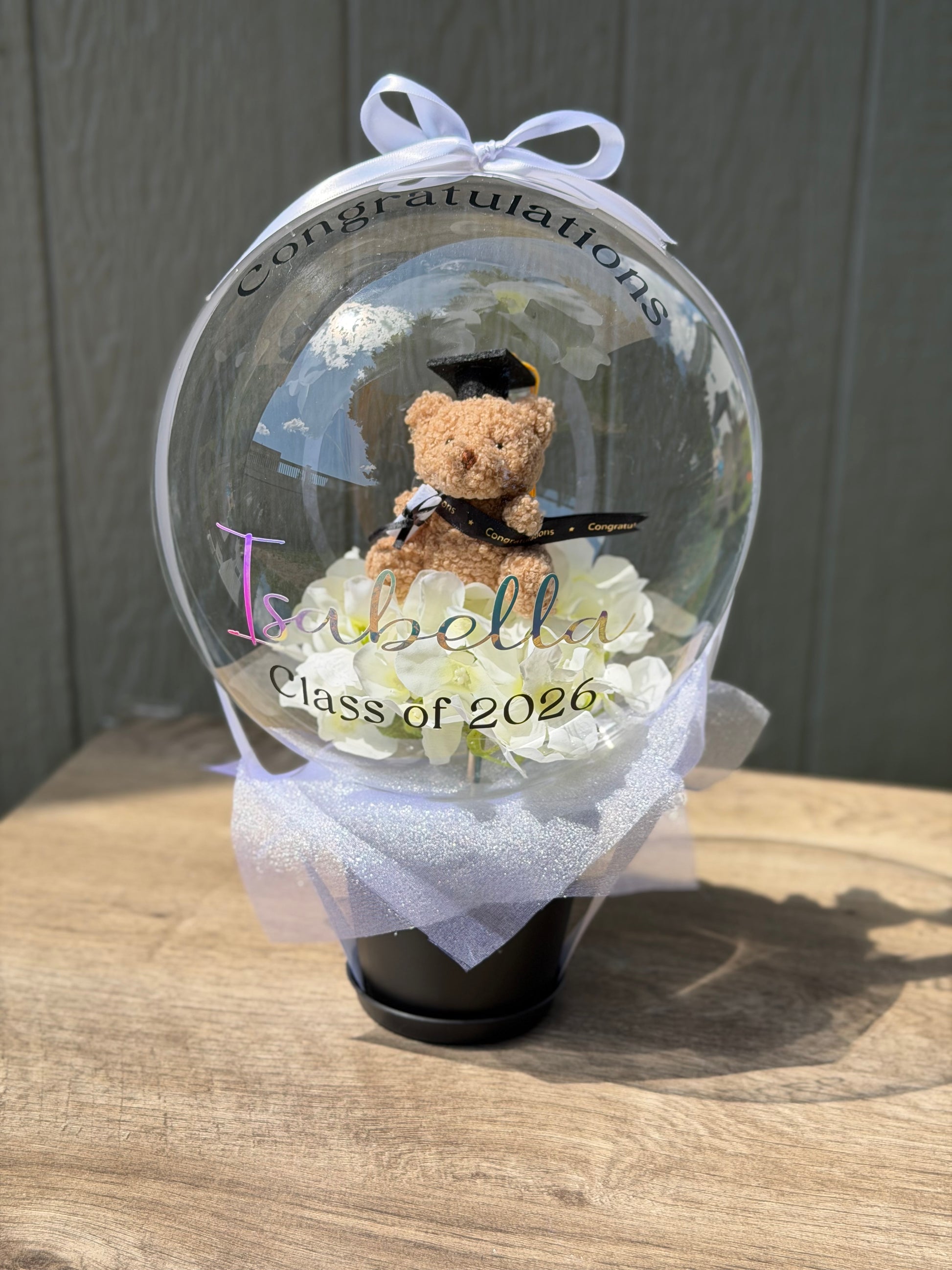 Graduation Balloon Flower Bouquet - SunHavenCo
