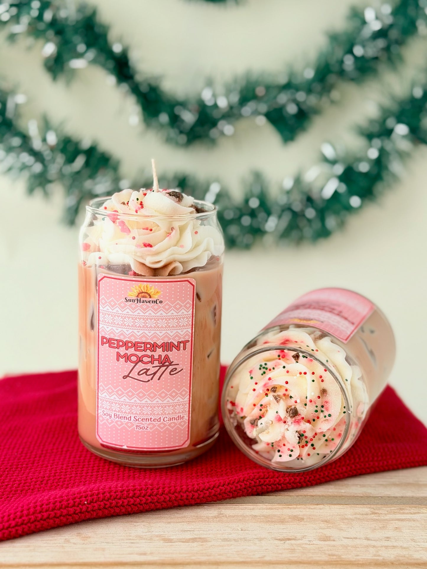 Peppermint Mocha Latte Candle