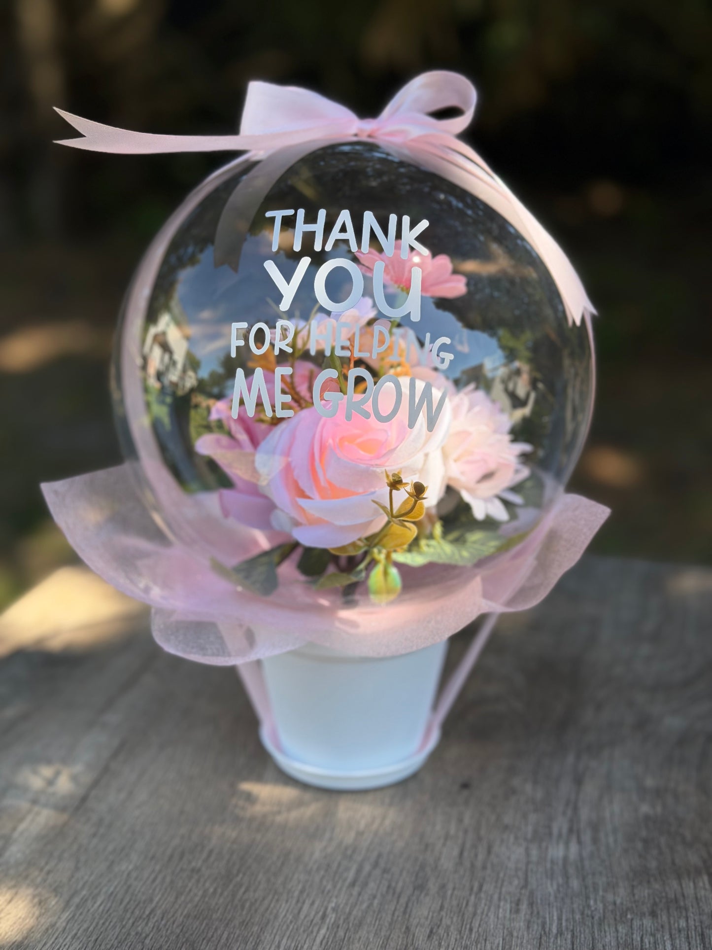 Teacher Appreciation Balloon Flower Bouquet - SunHavenCo