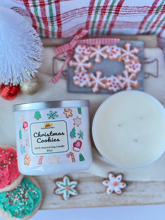 Christmas Cookies Soy Christmas Candle - SunHavenCo