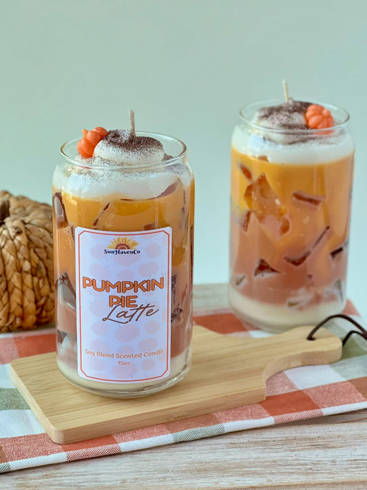 Pumpkin Pie Latte Candle