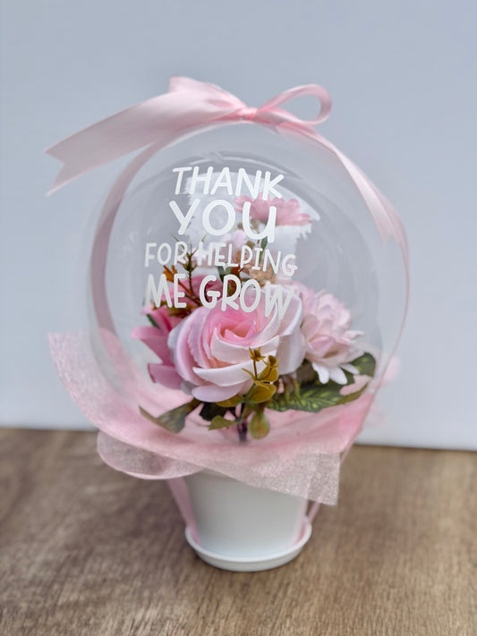 Teacher Appreciation Balloon Flower Bouquet - SunHavenCo