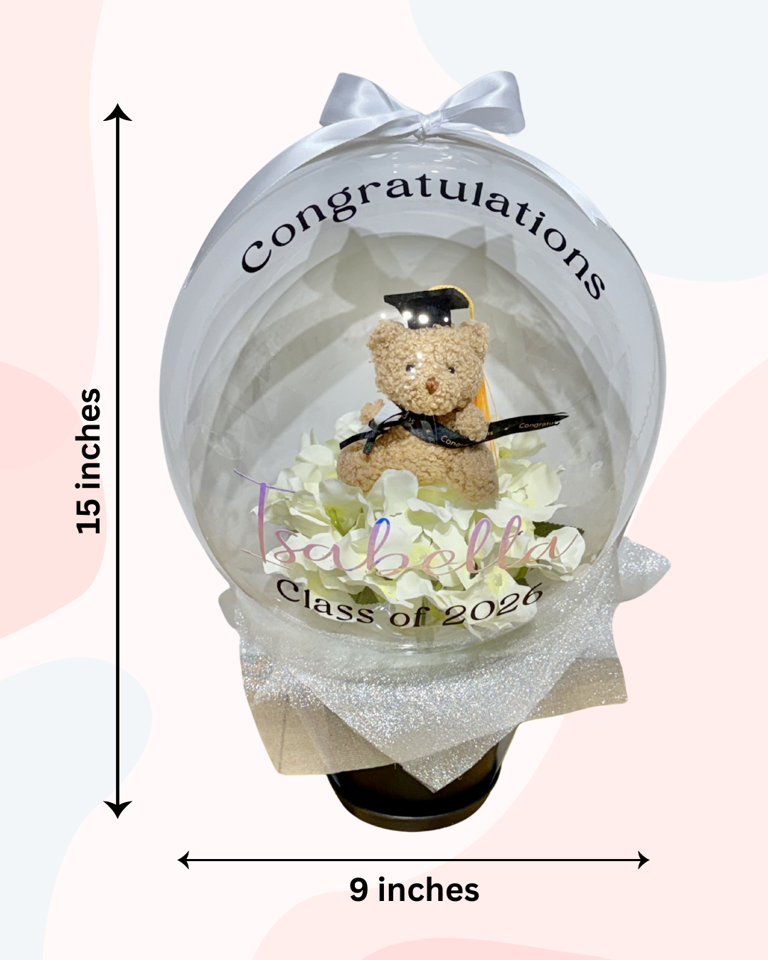 Graduation Balloon Flower Bouquet - SunHavenCo