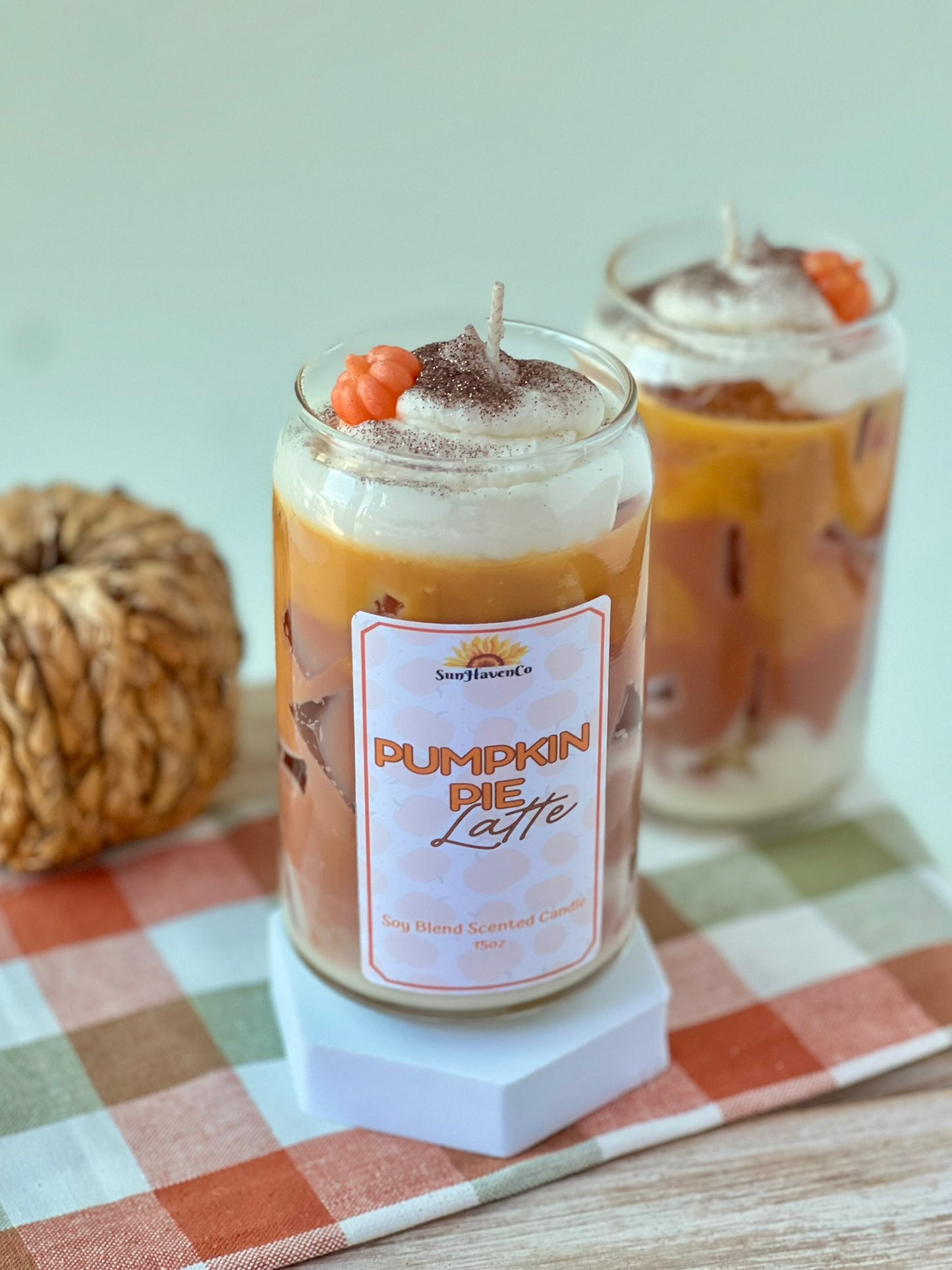 Pumpkin Pie Latte Candle