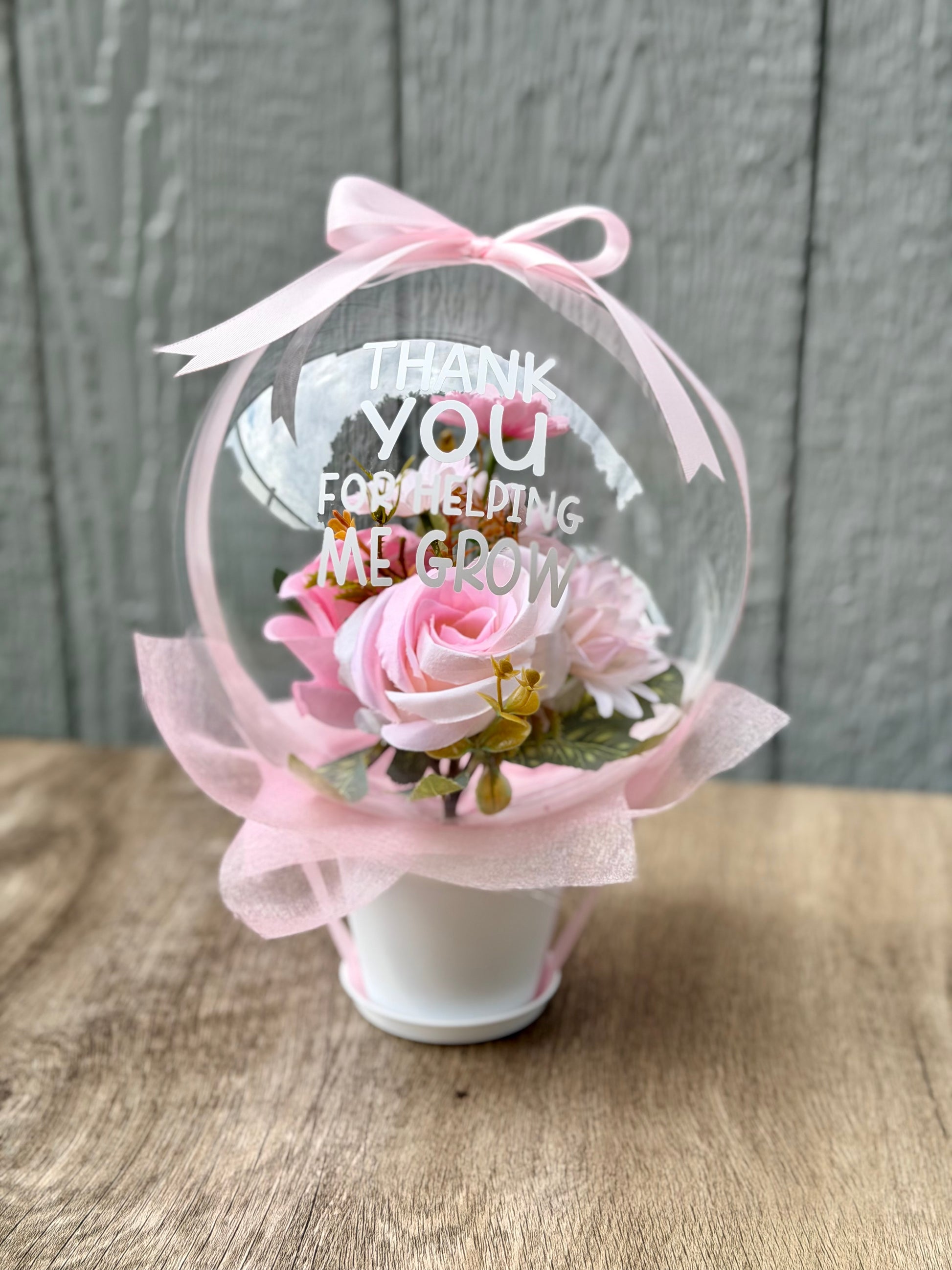 Teacher Appreciation Balloon Flower Bouquet - SunHavenCo