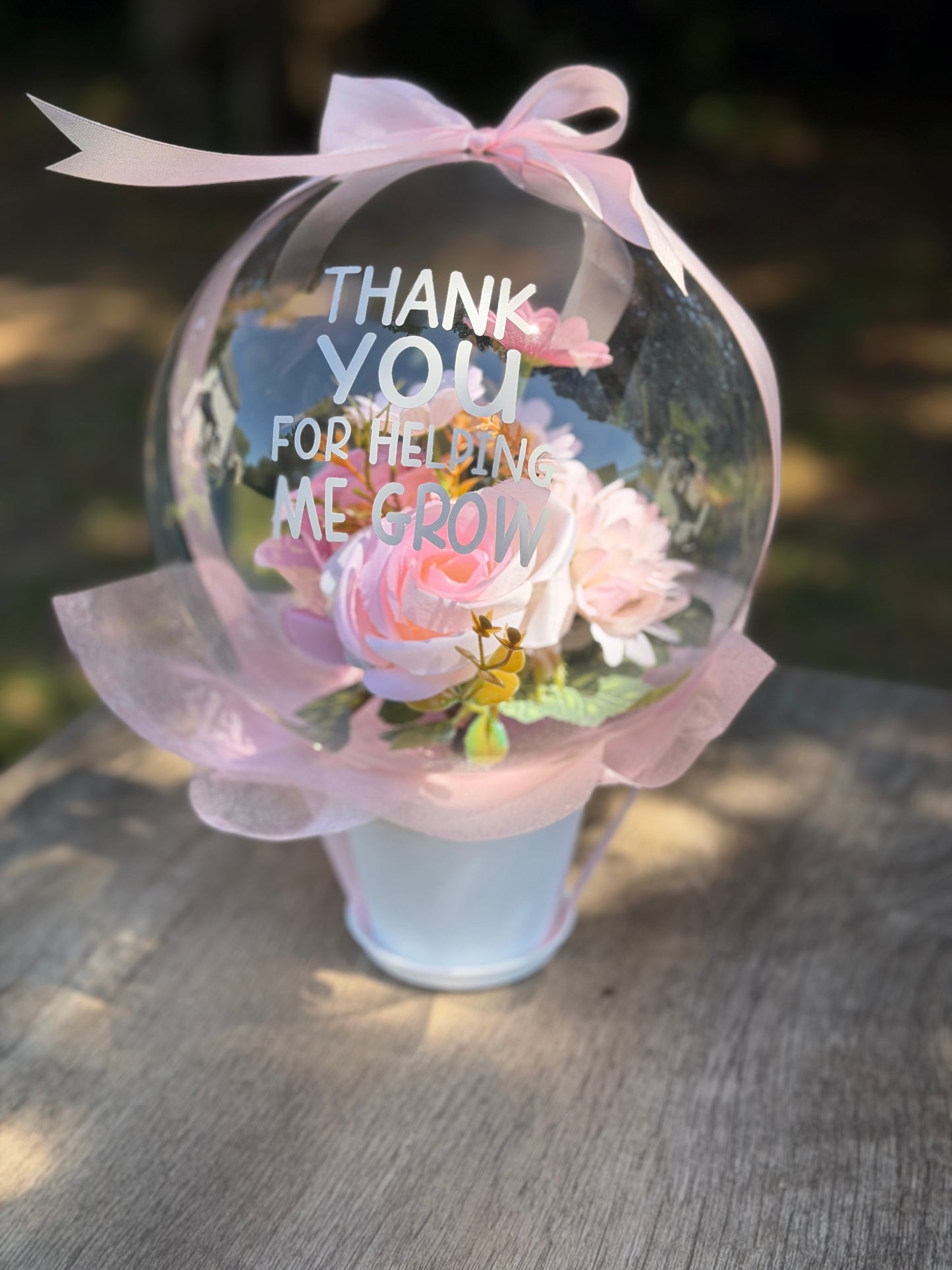 Teacher Appreciation Balloon Flower Bouquet - SunHavenCo