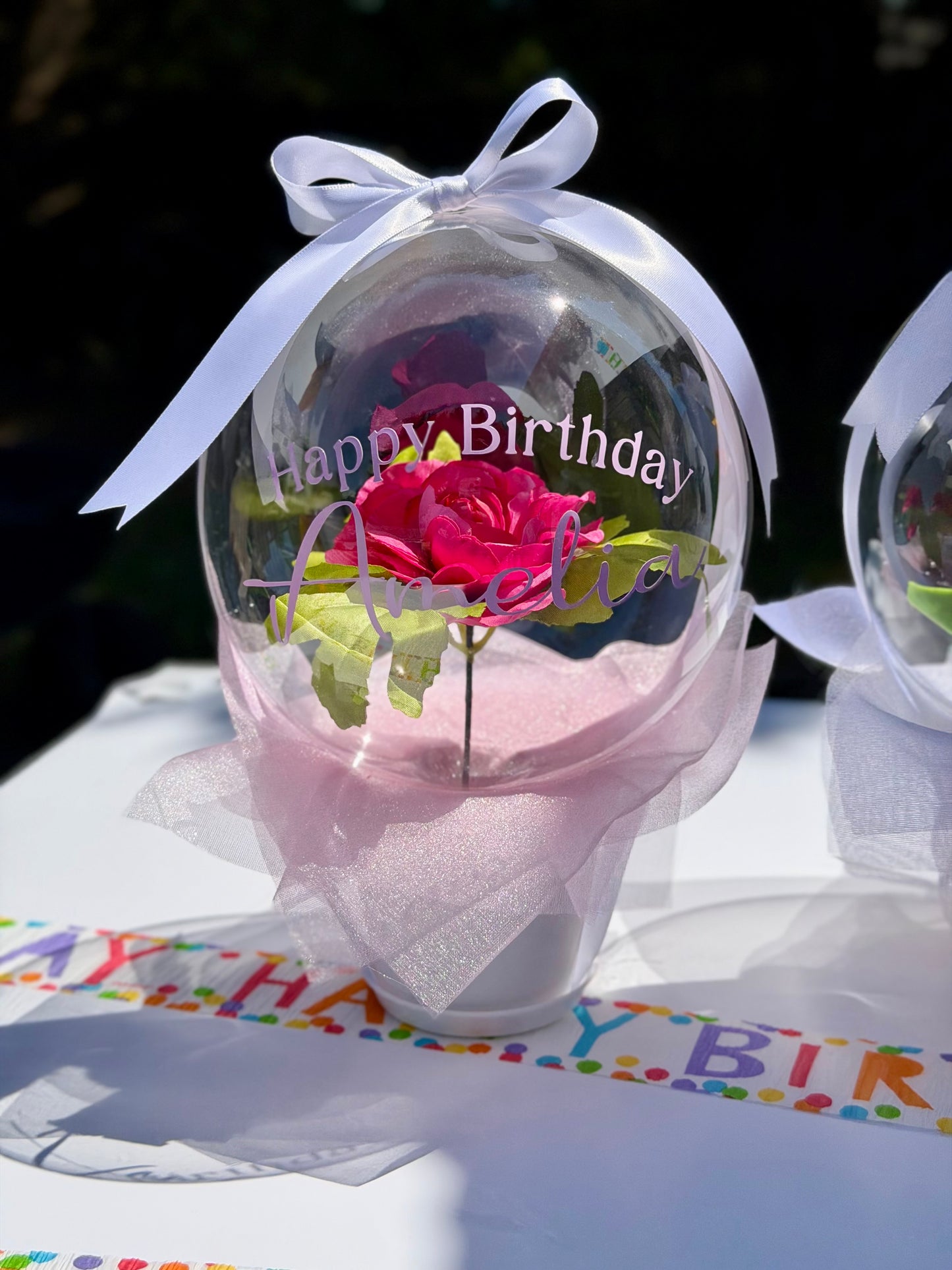 Happy Birthday Balloon Flower Bouquet - SunHavenCo