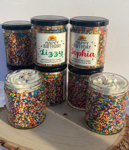 Custom Happy Birthday Cake Candle - SunHavenCo