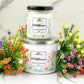 Large Wild Flowers Soy Wax Candles. 3 Wick Candles - SunHavenCo