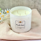 Large Fresh Linen Soy Wax Candles. 3 Wick Candles - SunHavenCo